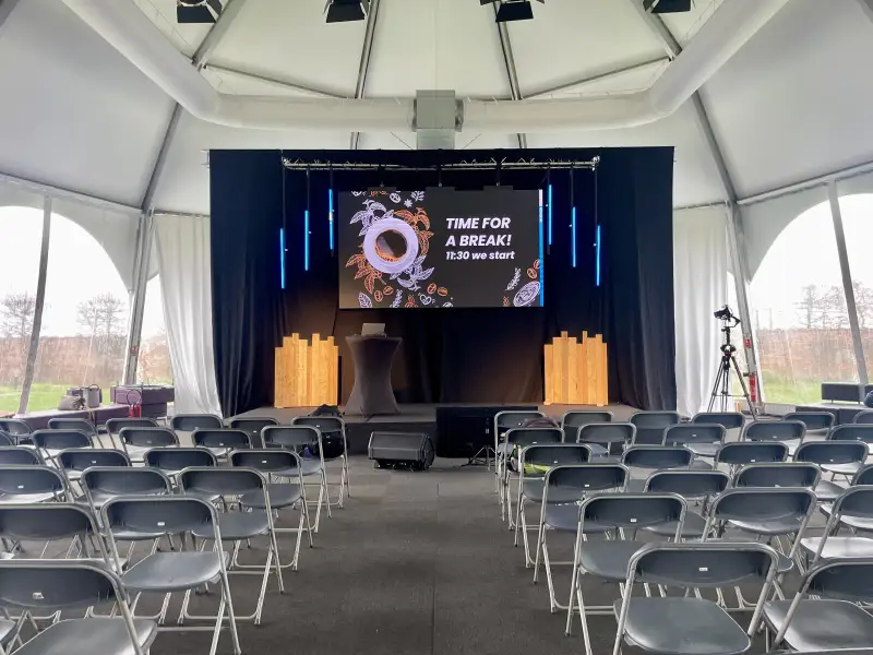 Domaine de Luchin - Mur led vidéo